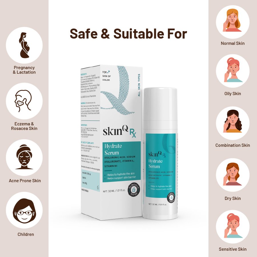 Hydrate Serum 30ml : Face Serum For All Skin Types